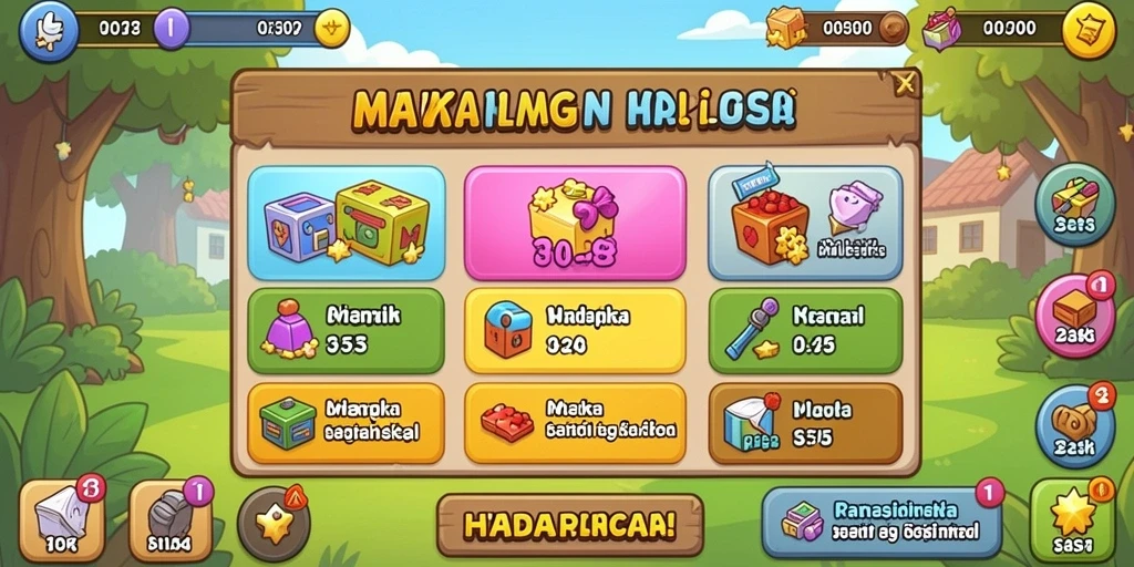 Screenshot menampilkan karakter utama dalam misi petualangan.