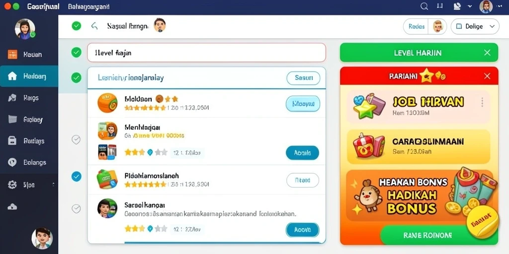 Menampilkan grafis permainan slot yang memukau.